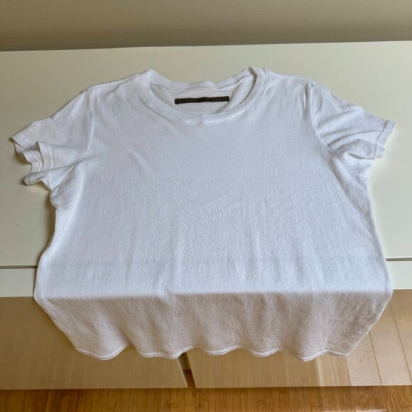 Enza Costa Supima Cotton Essential Short Sleeve Tee - Picture 8 of 12